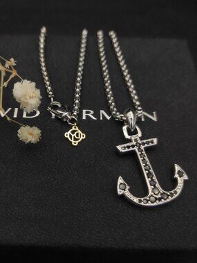 David Yurman 925 Silver Necklaces with Original Pouch